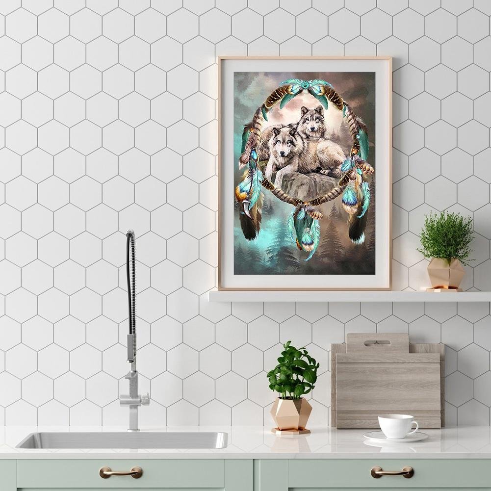 Diamond Painting - Full Round - Wolf 4
