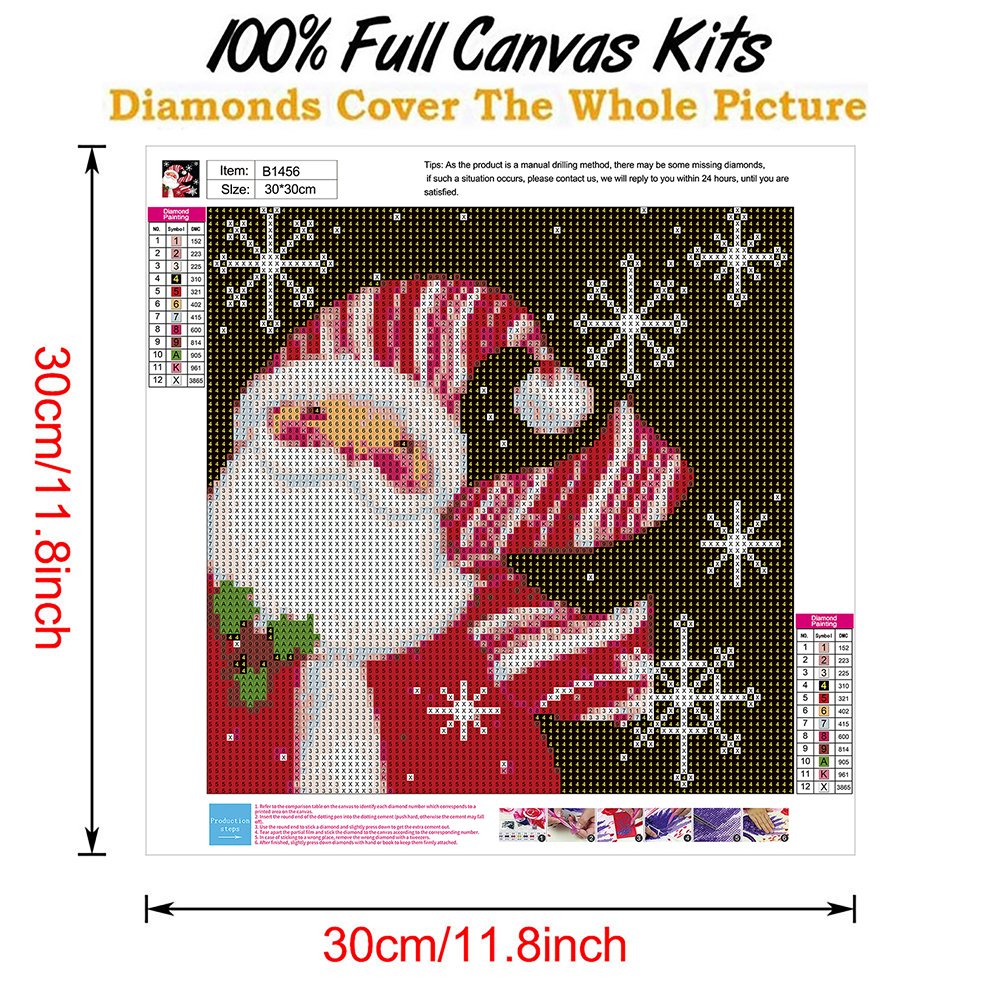 5D DIY Diamond Painting Kit - Full Round - Santa Claus