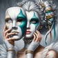 Diamond Painting - Full Round / Square - Clown Face Mask