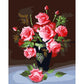 Painting By Numbers Kit Color Flower Hand Painted Canvas Oil Art Picture