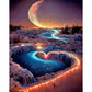 Diamond Painting - Full Round / Square - Moonlit Night Scenery