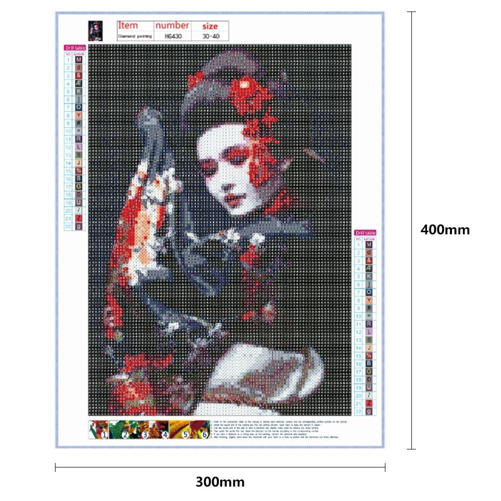 Diamond Painting - Full Round - Geisha