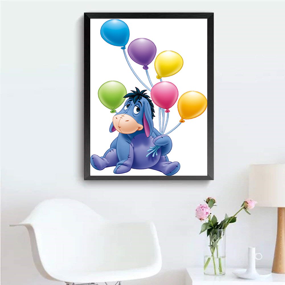 Diamond Painting - Full Round - Balloon Donkey Animal