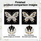 DIY Pearl Painting With Frame - Handmade Self-Adhesive Pearls - Butterfly (25*25cm) D