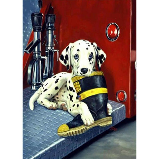 5D Diy Diamond Painting Kit Full Round Beads Bambi Dog