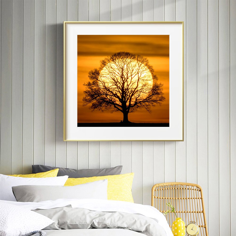 11ct Stamped Cross Stitch - Sunset Tree (40*40cm)