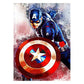 5D Diy Diamond Painting Kit Full Round Beads Captain American