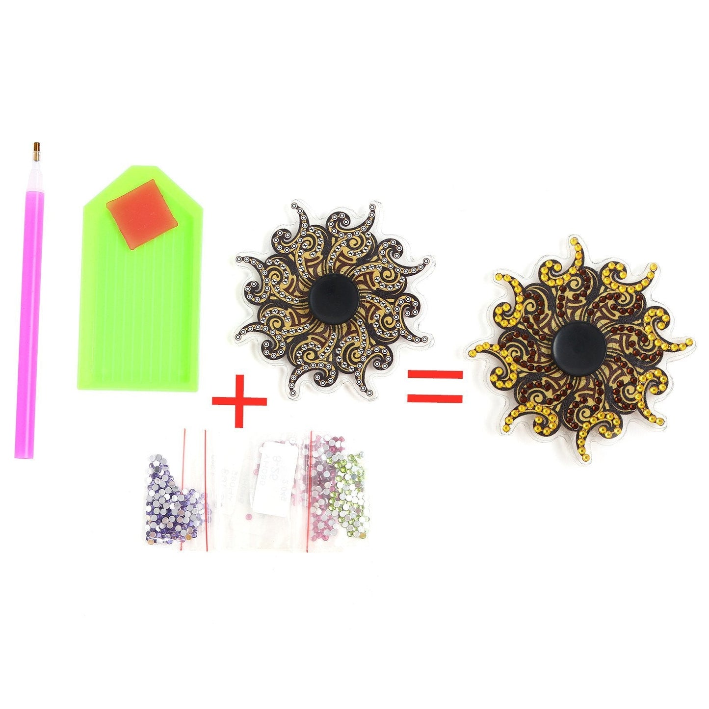 DIY Diamond Painting Fingertip Gyro Spinner - Mandala G
