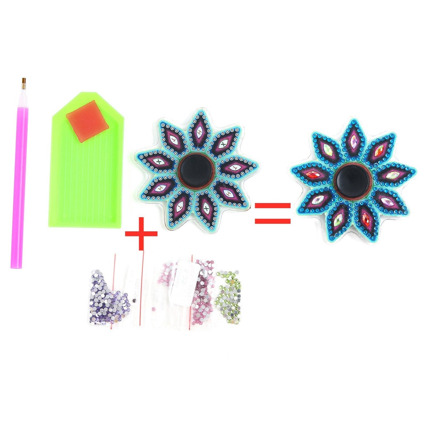 DIY Diamond Painting Fingertip Gyro Spinner - Mandala D