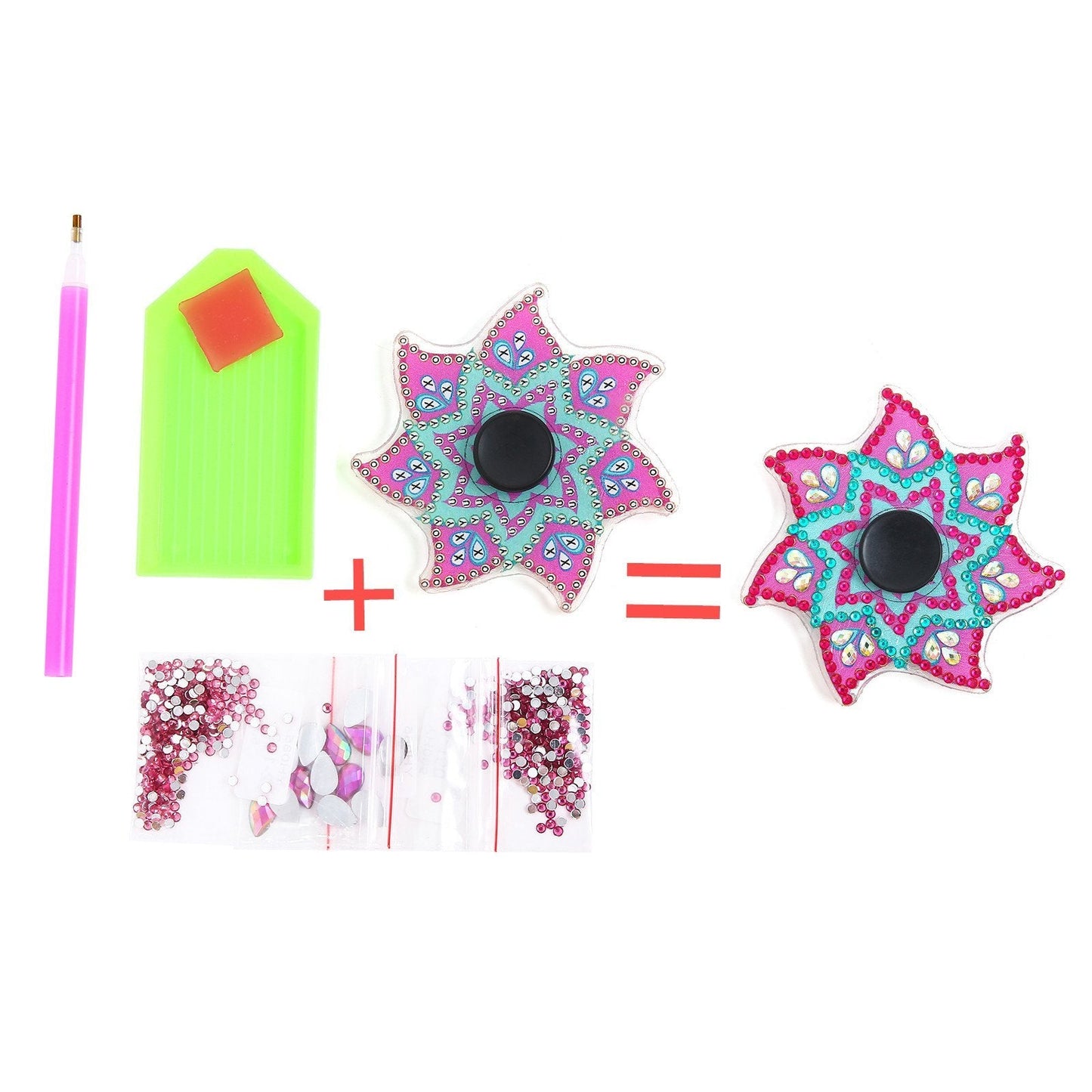 DIY Diamond Painting Fingertip Gyro Spinner - Mandala B