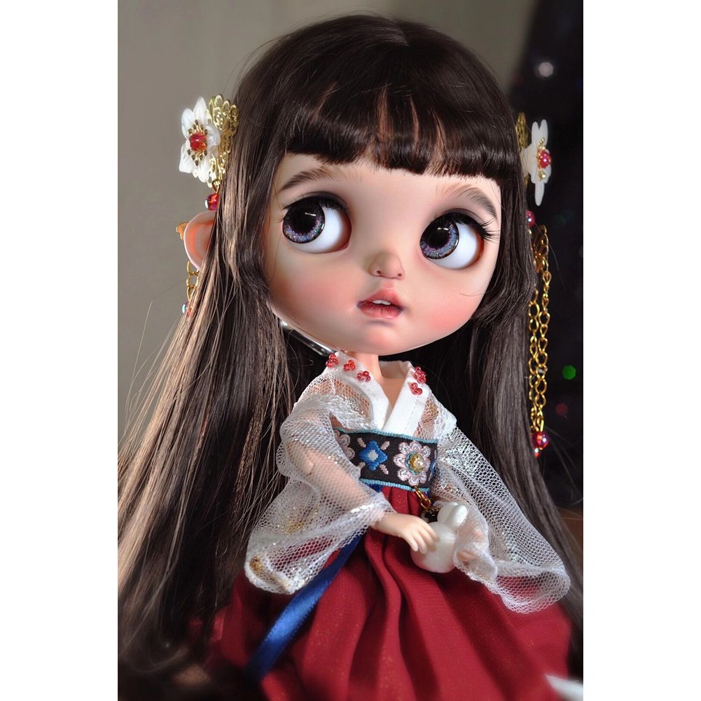 5D Diy Diamond Painting Kit Full Round Beads Korea Cute Doll