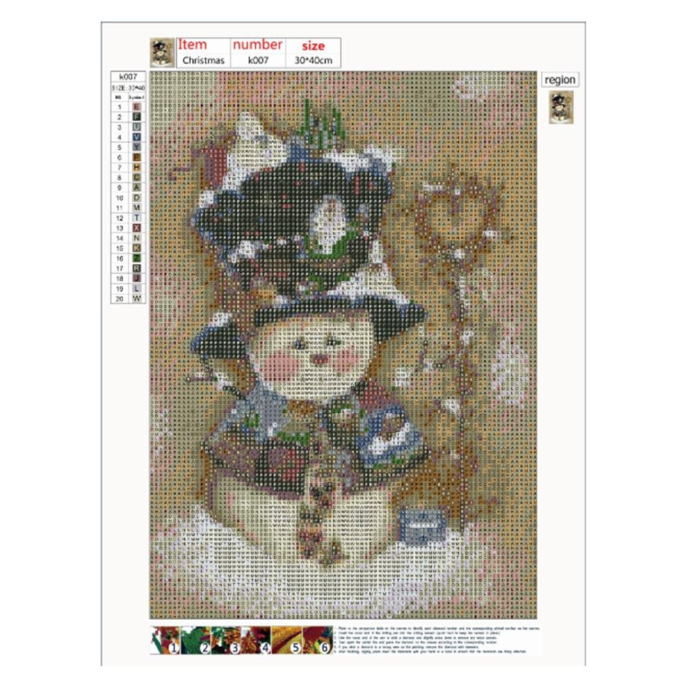 Diamond Painting - Full Round - Snowman P