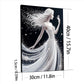 DIY Pearl Painting With Frame - Handmade Self-Adhesive Pearls - Girl (30*40cm) A