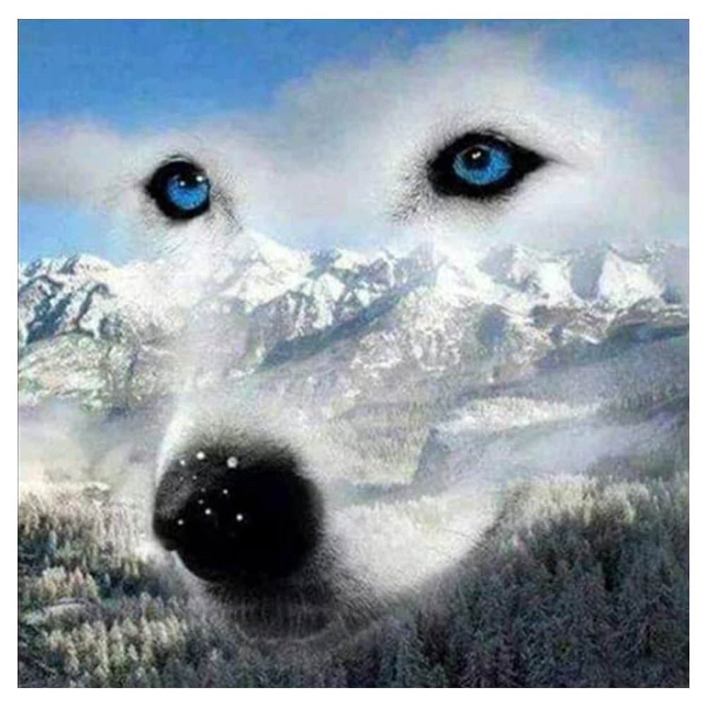 11ct Stamped Cross Stitch Wolf(50*50cm)