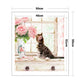 11ct Stamped Cross Stitch - Cat Flowers ( 50*55cm)