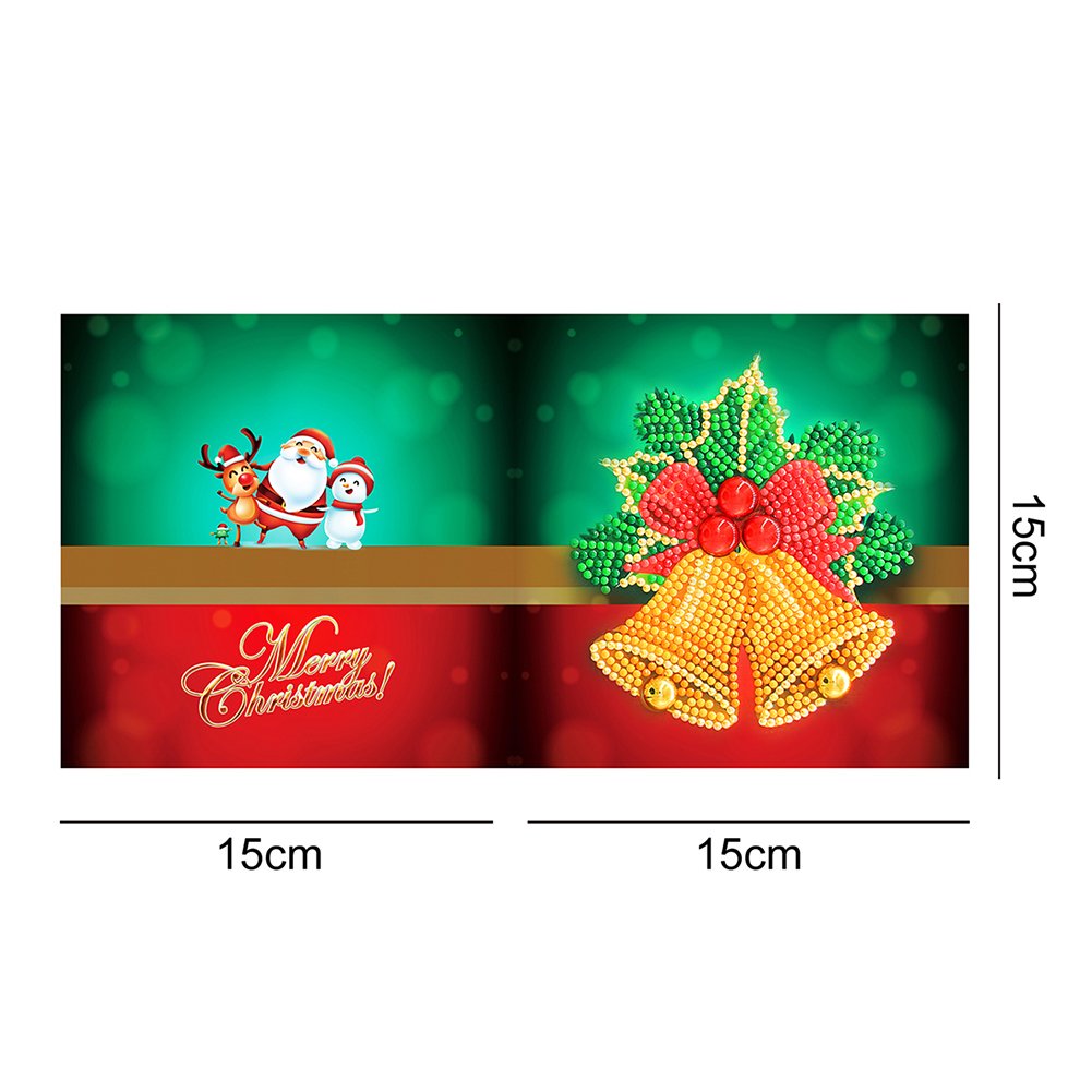 DIY Diamond Painting Greeting Card - Christmas Bell