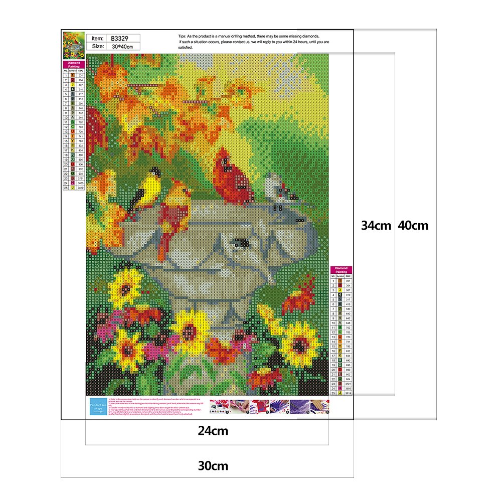 Diamond Painting - Full Round - Birds H