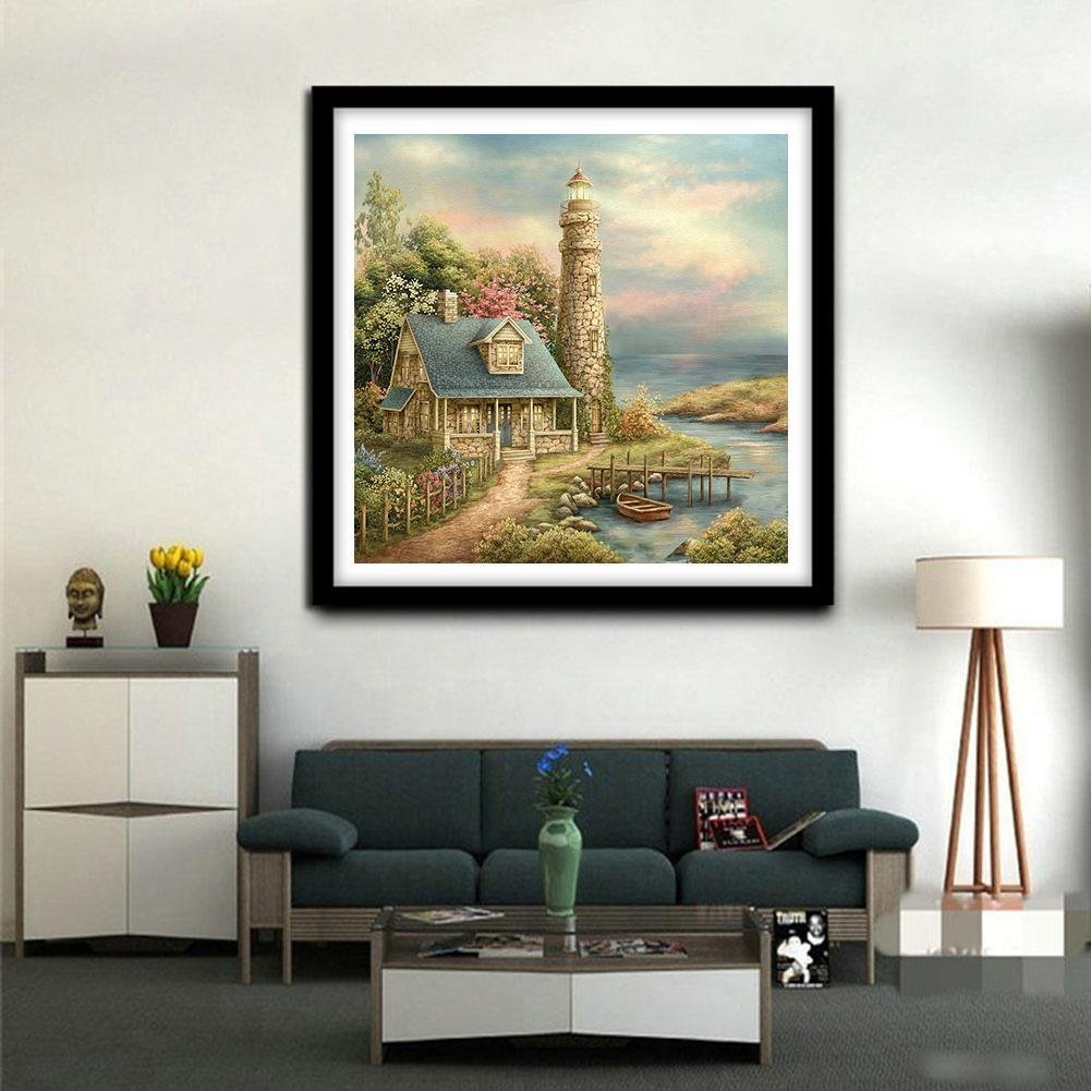 Diamond Painting - Full Round - Lighthouse View