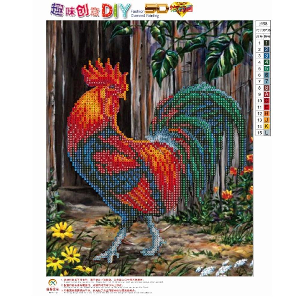 Diamond Painting - Partial Round - Cock In Good Spirits
