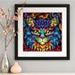 Diamond Painting - Full Round - Colorful Cat B