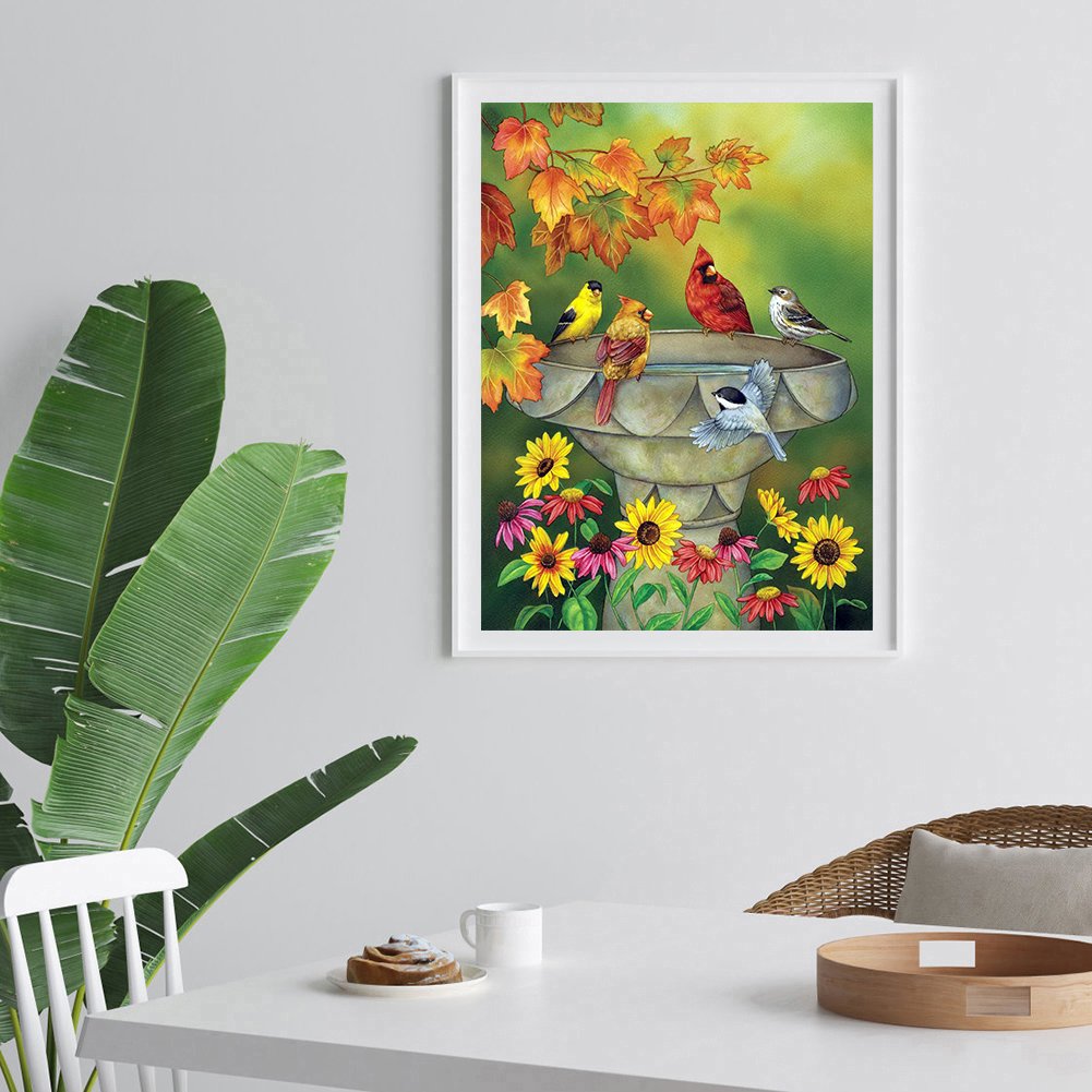 Diamond Painting - Full Round - Birds H