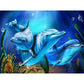 5D Diy Diamond Painting Kit Full Round Beads Dolphin