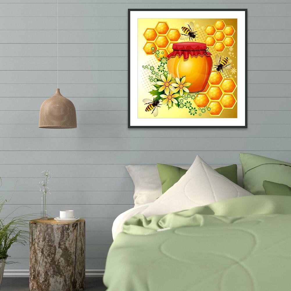 Diamond Painting - Full Round - Honey Bee