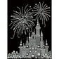 DIY Pearl Painting With Frame - Handmade Self-Adhesive Pearls - Fireworks Castle (30*40cm)