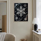 DIY Pearl Painting With Frame - Handmade Self-Adhesive Pearls - Snowflake (30*40cm) C