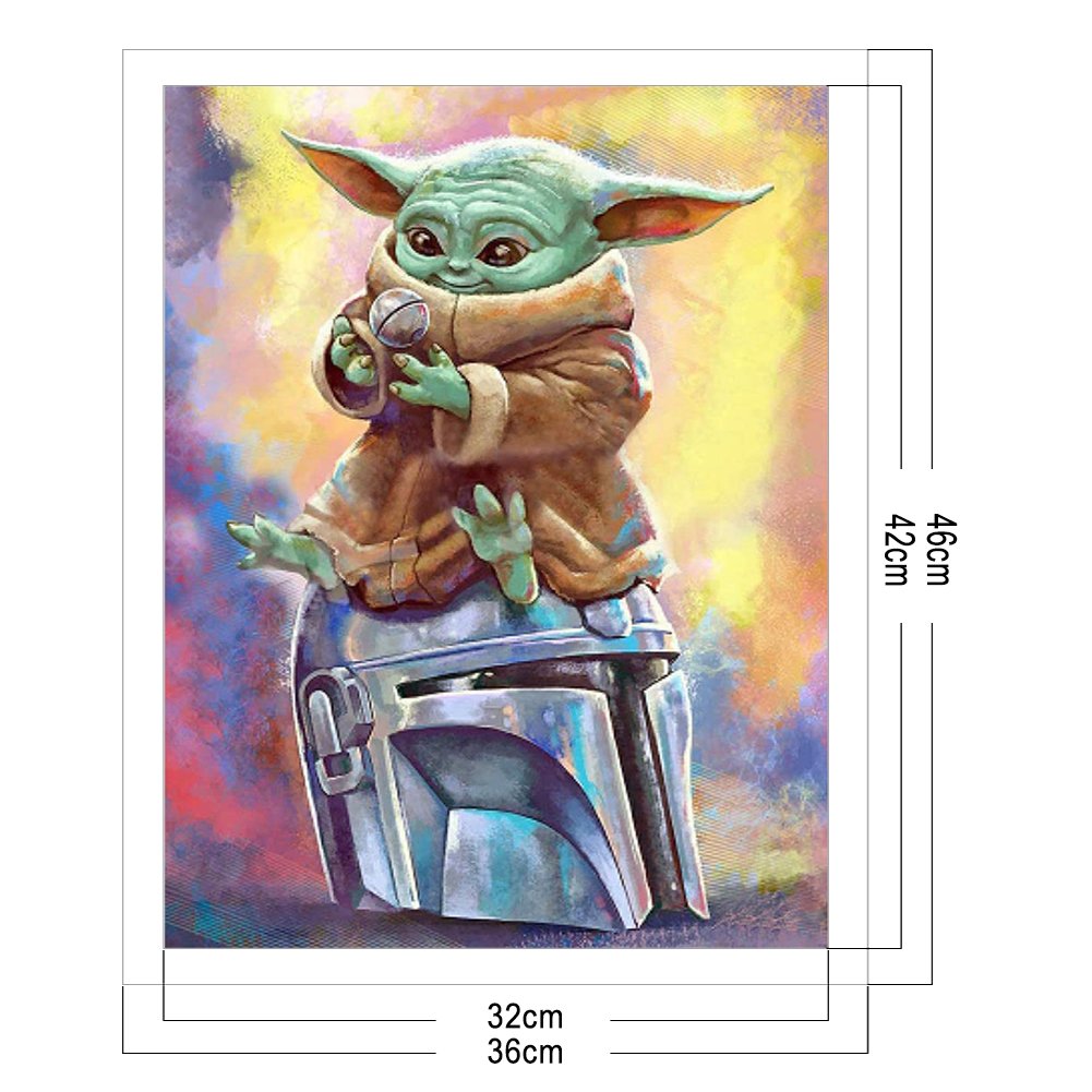 11CT Stamped Cross Stitch - Yoda(36*46CM)