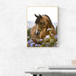 Diamond Painting - Full Round - Silence Horse Flowers