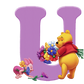 Diamond Paintings Art Letter U Winnie The Pooh