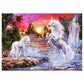 Diamond Painting Partial Round Fantasy Horse Castle