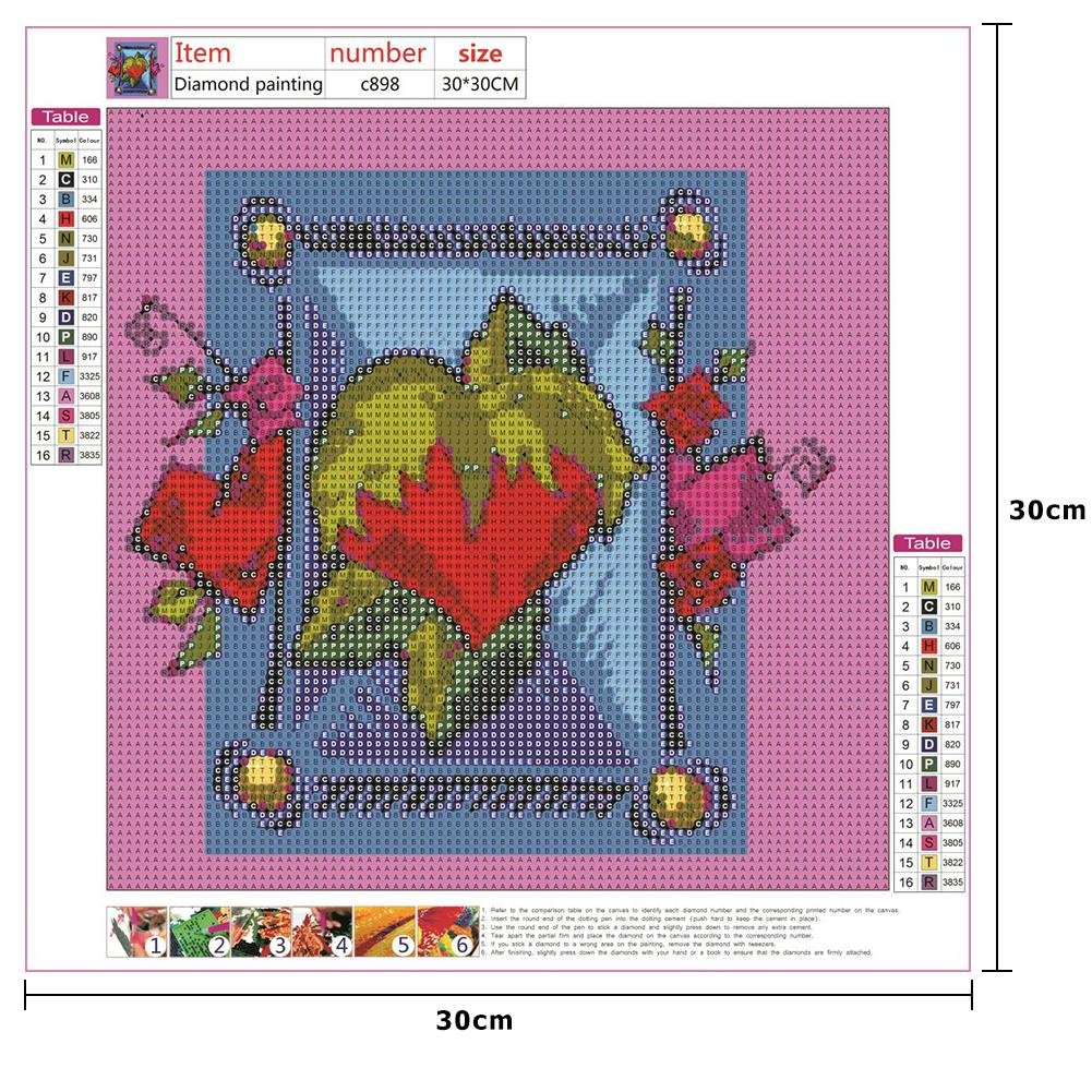 Diamond Painting - Full Round - Love Heart C