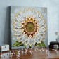 DIY Pearl Painting With Frame - Handmade Self-Adhesive Pearls - Sunflower (25*25cm) B
