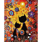 Oil Painting By Number Acrylic Canvas Two Cats Craft Decor