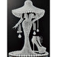 DIY Pearl Painting With Frame - Handmade Self-Adhesive Pearls - Lady (30*40cm)