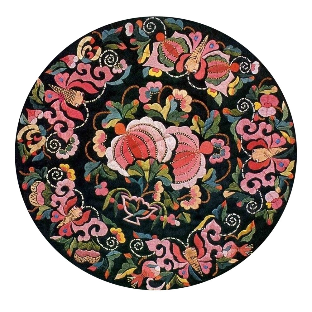 11CT Stamped Cross Stitch - Retro Flower (40*40cm)
