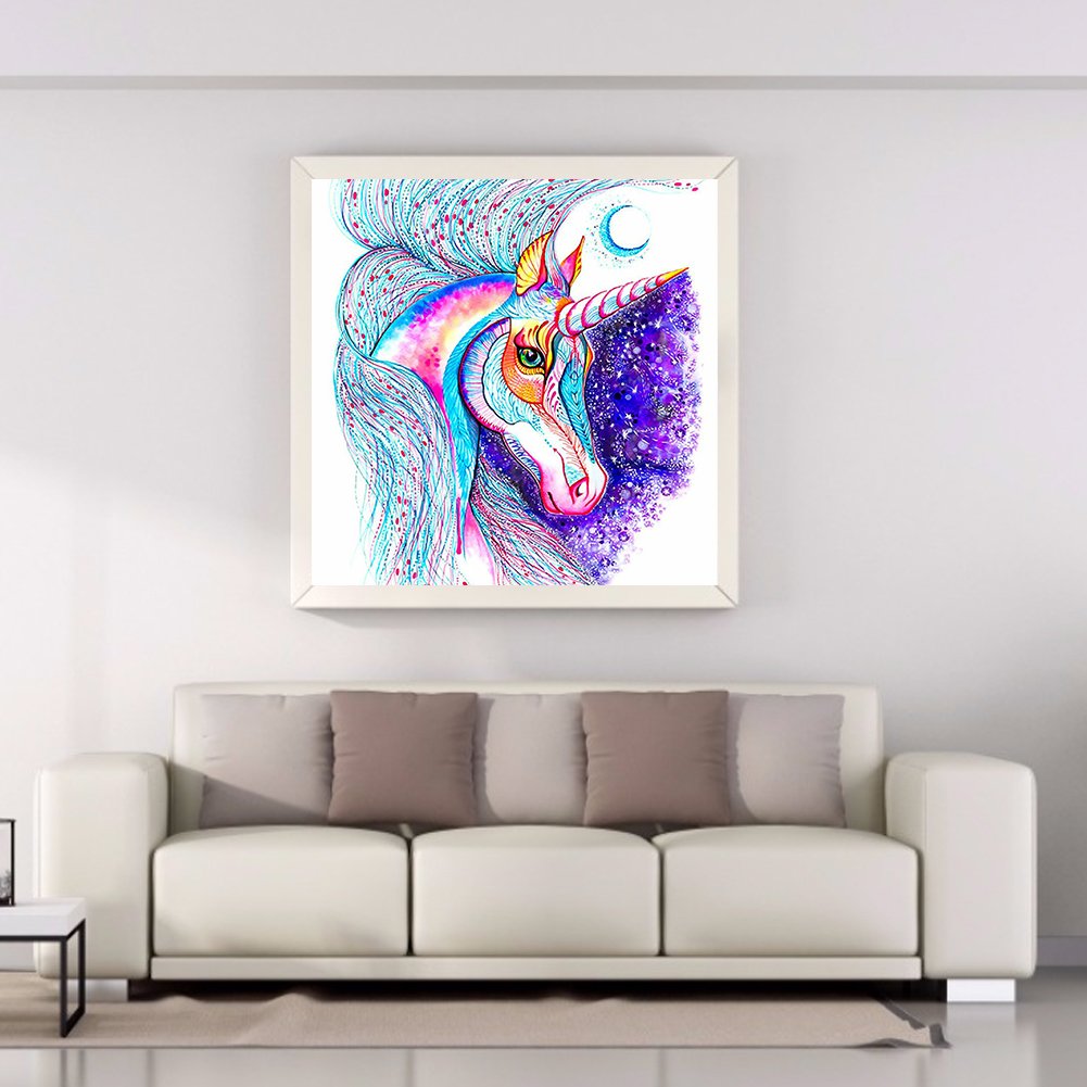 Diamond Painting - Full Round -  Unicorn A