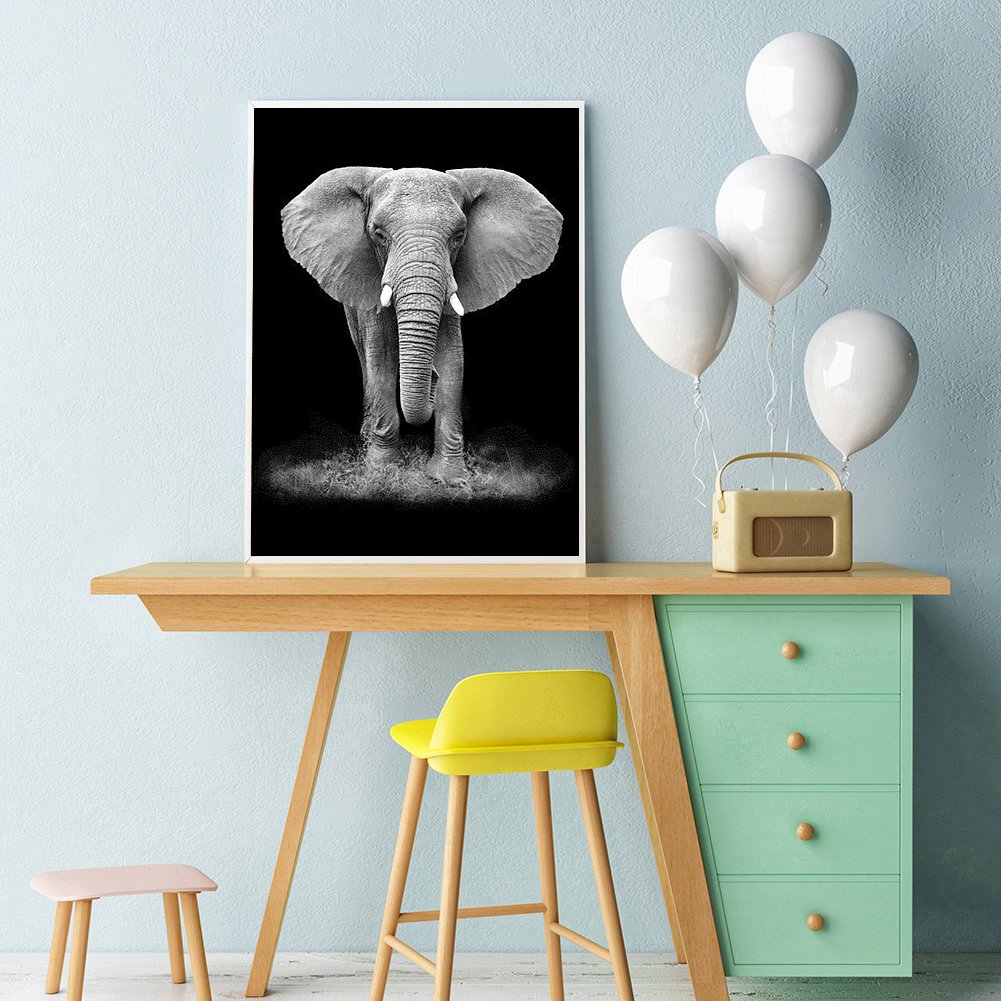 Diamond Painting - Full Round -Elephant 2