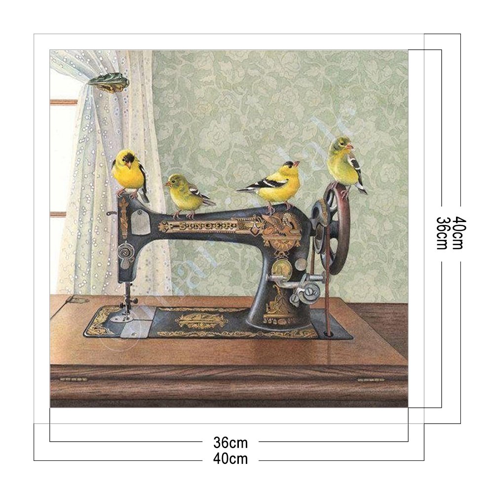 11ct Stamped Cross Stitch - Sewing Machine (40*40cm)