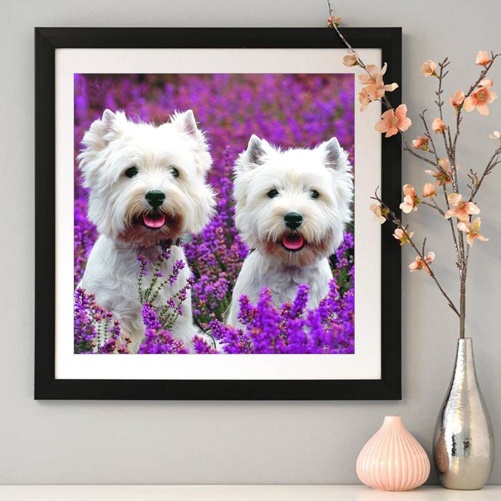 Diamond Painting - Full Round - Cute Dog A