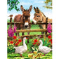 Painting By Numbers Kit DIY Donkeys Hand Painted Canvas Oil Art Picture