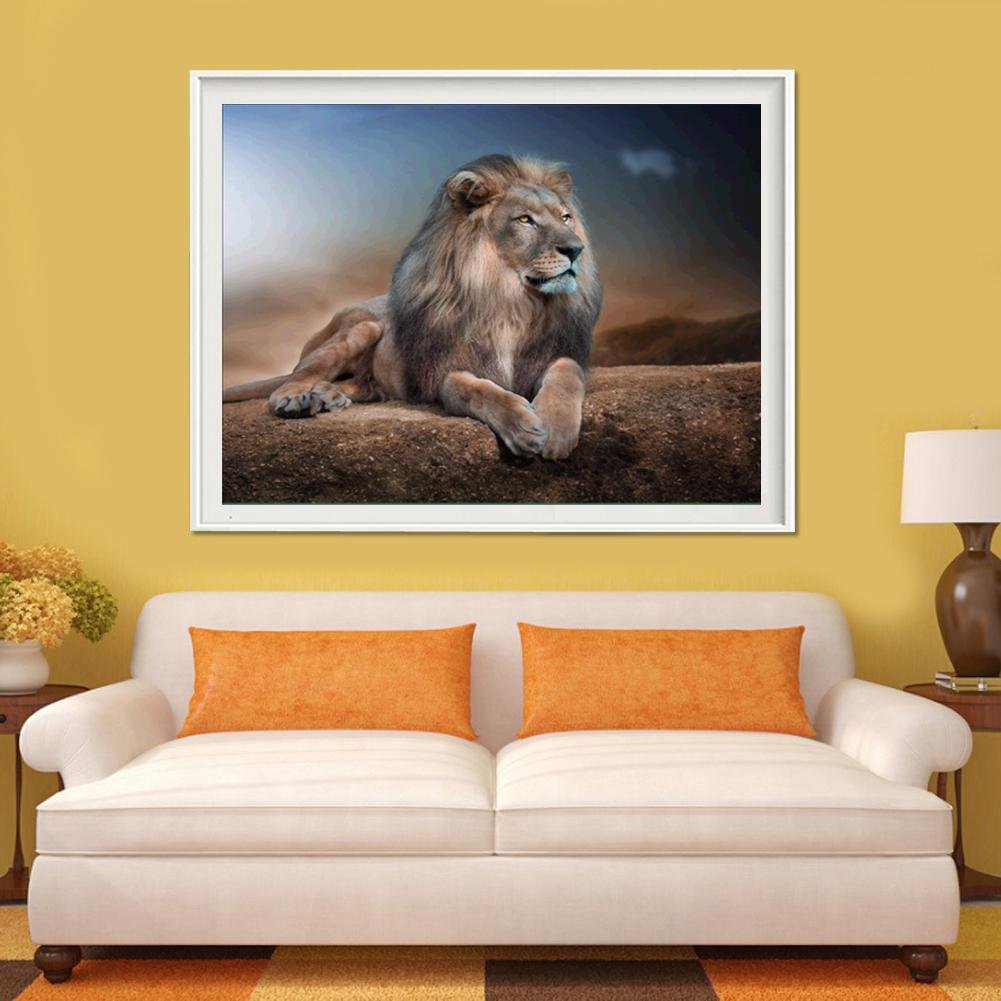 Diamond Painting - Partial Round - Lion