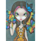 5D Diy Diamond Painting Kit Full Round Beads Big Eyes Girl