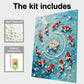DIY Pearl Painting With Frame - Handmade Self-Adhesive Pearls - goldfish (30*40cm)