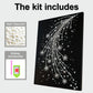 DIY Pearl Painting With Frame - Handmade Self-Adhesive Pearls - Starry Spray (30*40cm)