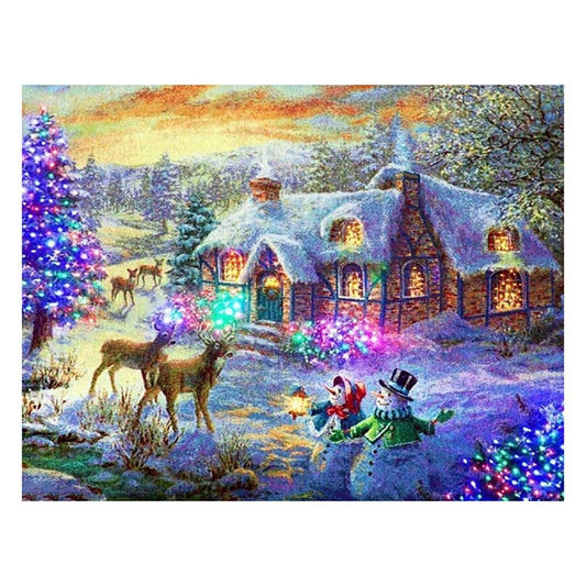 5D Diy Diamond Painting Kit Full Round Beads Christmas
