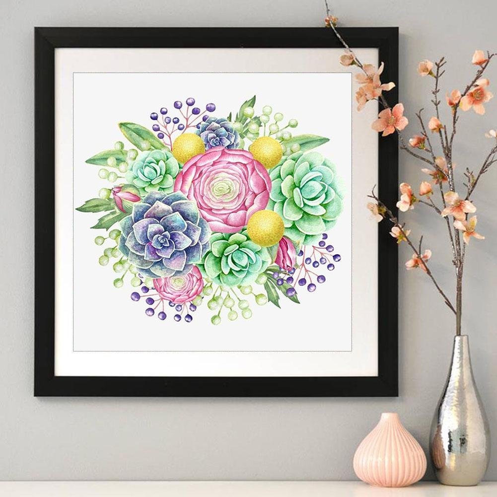Diamond Painting - Full Round / Square - Succulent Plant A