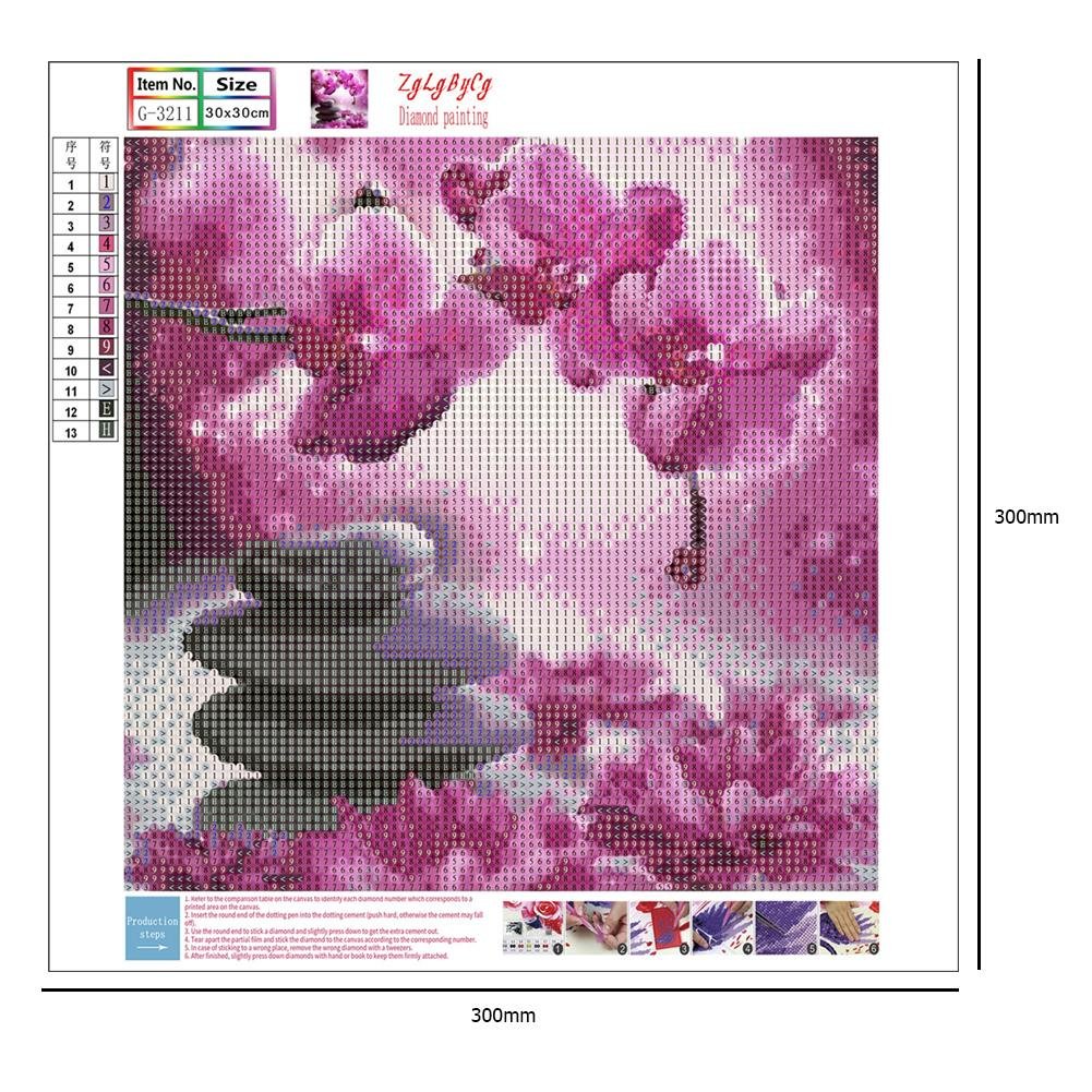 Diamond Painting - Full Round - Flower 9